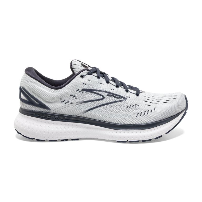 Brooks GLYCERIN 19 Road Running Shoes Womens Outlet - Grey/Ombre/White (FAZ520864)